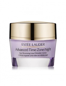 Help rewind the visible signs of aging at night. Look more beautiful every morning. This advanced night creme is proven to help reverse the look of aging. Delivers the intensive moisture your skin needs all night. Our revolutionary Tri-HA Cell Signaling Complex helps boost skin's natural production of line-plumping hyaluronic acid. A nighttime amino acid complex helps optimize skin's natural replenishment of wrinkle-smoothing collagen. Made in USA. 1.7 oz. Help rewind the visible signs of aging at night. Look more beautiful every morning. This advanced night creme is proven to help reverse the look of aging. Delivers the intensive moisture your skin needs all night. Our revolutionary Tri-HA Cell Signaling Complex helps boost skin's natural production of line-plumping hyaluronic acid. A nighttime amino acid complex helps optimize skin's natural replenishment of wrinkle-smoothing collagen. Made in USA. 1.7 oz.
