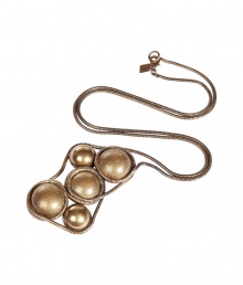 Stylish chain from hot-label Dannijo from Hollywood - very high quality costume jewelry - elegant, delicate chain of gold colored metal, with glamorous ball medallion - style: cool, but also luxurious and highly decorative - a highlight-chain and instant upgrade for EVERYTHING, day or evening Stylish chain from hot-label Dannijo from Hollywood - very high quality costume jewelry - elegant, delicate chain of gold colored metal, with glamorous ball medallion - style: cool, but also luxurious and highly decorative - a highlight-chain and instant upgrade for EVERYTHING, day or evening