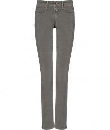 With a slim, straight leg, these pants from Closed are a must-have closet staple - Five-pocket styling, slim fit, straight leg - Style with a tee and ballet flats for casual-cool or with a silk blouse and heels for evening