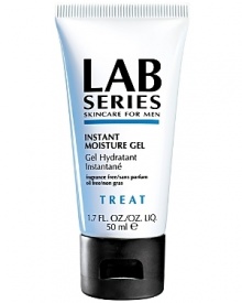 Lab Series Skincare for Men brings comfort to a new level. Instant Moisture Gel is a weightless daily facial moisturizer that refreshes, replenishes and cools thirsty skin. Lab Series Skincare for Men brings comfort to a new level. Instant Moisture Gel is a weightless daily facial moisturizer that refreshes, replenishes and cools thirsty skin.