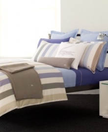 Boasting a classic matelasse weave, this Lacoste Club Collection blanket provides an extra layer of lightweight luxury, as well as timeless style. Features 100% cotton. Boasting a classic matelasse weave, this Lacoste Club Collection blanket provides an extra layer of lightweight luxury, as well as timeless style. Features 100% cotton.