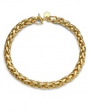 THE LOOKA striking chain of polished links with a bold, braided lookToggle closureTHE FITLength, about 19THE MATERIAL18k gold platingORIGINMade in Italy