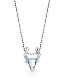 What's your sign? This beautifully rendered Bull pendant necklace will help your stars align in polished sterling silver.