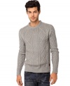 Handsome sweater by Buffalo David Bitton designed with a thick crew neck gives you distinctive style.