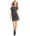 DKNYC's animal-print dress is an easy ensemble with cute flats but switches the gear to daring when paired with boots.