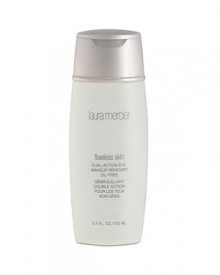 Dual Action Eye Makeup Remover Oil-Free quickly dissolves long-wearing and waterproof eye makeup with no oily residue. The gentle and soothing cucumber-infused formula leaves the eye area feeling fresh and clean. When shaken, the cleanser quickly dissolves and lifts all traces of makeup and mascara. Suitable for all skin types. Dual Action Eye Makeup Remover Oil-Free quickly dissolves long-wearing and waterproof eye makeup with no oily residue. The gentle and soothing cucumber-infused formula leaves the eye area feeling fresh and clean. When shaken, the cleanser quickly dissolves and lifts all traces of makeup and mascara. Suitable for all skin types.