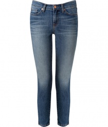 With a cool blue wash and flattering ankle cut, J Brand Jeans ankle zip skinnies are destined to be your four-season favorites - Classic five-pocket styling, skinny leg, mid-rise, hidden outside ankle zips - Form-fitting, ankle length - Pair with an oversized knit, a leather jacket, and high-heel boots With a cool blue wash and flattering ankle cut, J Brand Jeans ankle zip skinnies are destined to be your four-season favorites - Classic five-pocket styling, skinny leg, mid-rise, hidden outside ankle zips - Form-fitting, ankle length - Pair with an oversized knit, a leather jacket, and high-heel boots