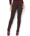 Lauren Ralph Lauren's slim, fitted leg creates a modern look on the flattering Mani pant in sleek stretch jersey. (Clearance)