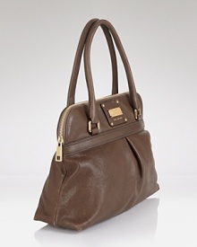Classic pleating and luxe leather infuse this satchel with sophisticated style. From Marc Jacobs. Classic pleating and luxe leather infuse this satchel with sophisticated style. From Marc Jacobs.