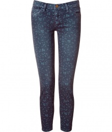 Stylish jeans in fine, dark blue cotton stretch blend - The seasons must-have from cult American denim label Current Elliott - Delicate, all-over floral print - On-trend, 7/8 cut crops at ankles - Low rise, ultra-fitted silhouette flatters every curve - Traditional five-pocket style with belt loops, zip fly and button closure - Sexy and chic, easily dressed up or down - Pair with a tank, blazer and wedges, or go for a more casual look with a tunic top or boyfriend cardigan and flat sandals Stylish jeans in fine, dark blue cotton stretch blend - The seasons must-have from cult American denim label Current Elliott - Delicate, all-over floral print - On-trend, 7/8 cut crops at ankles - Low rise, ultra-fitted silhouette flatters every curve - Traditional five-pocket style with belt loops, zip fly and button closure - Sexy and chic, easily dressed up or down - Pair with a tank, blazer and wedges, or go for a more casual look with a tunic top or boyfriend cardigan and flat sandals