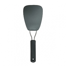 OXO International's GOOD GRIPS Large Nylon Flexible Turner is perfect for flipping fragile foods while keeping them intact. The head is large enough to accommodate fish filets, omelets, crepes and more. The flexible nylon head slides easily beneath foods in sauté pans or on cookie sheets and is heat resistant to 400°F. OXO International's GOOD GRIPS Large Nylon Flexible Turner is perfect for flipping fragile foods while keeping them intact. The head is large enough to accommodate fish filets, omelets, crepes and more. The flexible nylon head slides easily beneath foods in sauté pans or on cookie sheets and is heat resistant to 400°F.