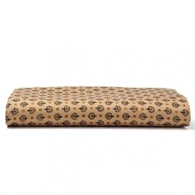 The intricate design of an antique Persian Rug in terracotta, bronze and cream tones inspires this unique Ralph Lauren flat sheet.