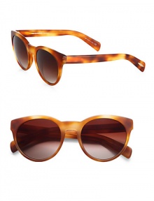 A retro-inspired frame crafted in lightweight acetate with gradient lens. Available in light havana with spice brown gradient lens. 100% UV protectionImported A retro-inspired frame crafted in lightweight acetate with gradient lens. Available in light havana with spice brown gradient lens. 100% UV protectionImported