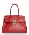 A simple silhouette with sophisticated charm. This satchel by Patricia Nash features easy access entry and a spacious interior, making it ideal for the fashion-loving girl who is always on the go.