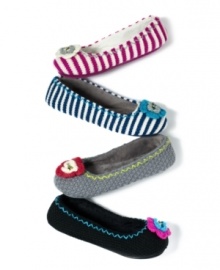 Cozy and cute, these crochet slippers from Steve Madden pamper your feet from the moment to put them on. Ultra-soft and outfitted with a flirty flower, they add adorable to your at-home accessorizing. Cozy and cute, these crochet slippers from Steve Madden pamper your feet from the moment to put them on. Ultra-soft and outfitted with a flirty flower, they add adorable to your at-home accessorizing.