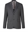 Understatedly modern with its sleek twill, Marc by Marc Jacobs cotton blazer is a cool way to dress up your classic tailored looks - Notched collar, long sleeves, buttoned cuffs, double buttoned front, chest and flap pockets, back vent - Modern slim fit - Wear with tailored trousers, a button-down and lace-ups