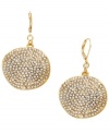 Perfect for a night out on the town. INC International Concepts' disco-chic style features pave-set glass accents set in gold-plated mixed metal. Approximate drop: 2-1/4 inches.