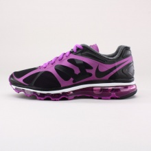 The innovative upper and mesh inner sleeve of the Nike Air Max+ 2012 Women's Running Shoe add lightweight, flexible support and seamless comfort to a running favorite.