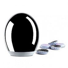 Alessi pop-up bottle cap remover. With a nod to the space age but firmly rooted in simplicity, this everyday kitchen and bar utensil gets a thoroughly modern makeover thanks to an incomparably hip design and a pressurized opening mechanism that makes removing bottle caps a snap. Alessi pop-up bottle cap remover. With a nod to the space age but firmly rooted in simplicity, this everyday kitchen and bar utensil gets a thoroughly modern makeover thanks to an incomparably hip design and a pressurized opening mechanism that makes removing bottle caps a snap.