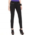 Made of soft knit, these skinny pants from DKNY Jeans are ultra-comfy and in basic black, always chic.