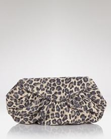 A fierce alternative to basic black: make your look me-ow with Lauren Merkin's leopard clutch. The cat-like compact goes wild with a sleek frock and sky-high heels. A fierce alternative to basic black: make your look me-ow with Lauren Merkin's leopard clutch. The cat-like compact goes wild with a sleek frock and sky-high heels.