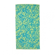 Dream the day away by the sky blue water on this Lauren Ralph Lauren beach towel, flaunting a retro underwater motif and Ralph Lauren logo. Dream the day away by the sky blue water on this Lauren Ralph Lauren beach towel, flaunting a retro underwater motif and Ralph Lauren logo.