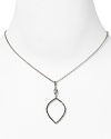 The pendant is a perennially chic choice. Make the timeless style yours with this open link necklace from Judith Jack, crafted of sterling silver with cubic zirconia stones.