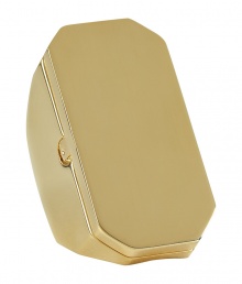 With a quirky-cool hidden mirror, this ultra-stylish ring from Maison Martin Margiela will add a chic accent to any look - Gold-tone brass ring with hidden mirror - Pair with an elevated jeans-and-tee ensemble or a casual cocktail look With a quirky-cool hidden mirror, this ultra-stylish ring from Maison Martin Margiela will add a chic accent to any look - Gold-tone brass ring with hidden mirror - Pair with an elevated jeans-and-tee ensemble or a casual cocktail look