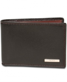 This handsome Tumi wallet manages to be super-slim yet spacious (with plenty of room for all that plastic). This handsome Tumi wallet manages to be super-slim yet spacious (with plenty of room for all that plastic).