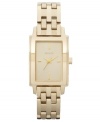 A sleek, geometric design makes this golden DKNY watch a modern classic.