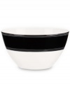 A graphic black-and-white edge makes this kate spade new york soup bowl a chic complement to dinnerware graced with Florence Broadhurt's timeless Japanese Floral print.