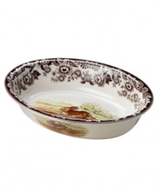 Bring the classic style of the English countryside to your table with the Woodland Collection by Spode. This traditionally patterned dish features the majestic rabbit framed by Spode's distinctive British Flowers border, which dates back to 1828. Bring the classic style of the English countryside to your table with the Woodland Collection by Spode. This traditionally patterned dish features the majestic rabbit framed by Spode's distinctive British Flowers border, which dates back to 1828.