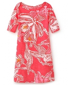 A delicious floral print and ladylike silhouette charm on this breezy Lilly Pulitzer dress. A delicious floral print and ladylike silhouette charm on this breezy Lilly Pulitzer dress.