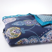 Reminiscent of stained glass windows, Sky updates an ornate pattern with an air of whimsy. Reminiscent of stained glass windows, Sky updates an ornate pattern with an air of whimsy.