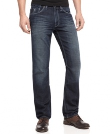Sharp enough for work, laid back enough for going out. These slim fit jeans from DKNY Jeans transition from one to another as easily as you do. Sharp enough for work, laid back enough for going out. These slim fit jeans from DKNY Jeans transition from one to another as easily as you do.