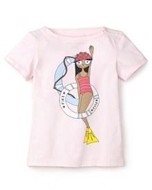 Little Marc Jacobs Girls' Laurie Miss Marc Tee - Sizes 2-6 Little Marc Jacobs Girls' Laurie Miss Marc Tee - Sizes 2-6