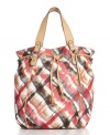 A chic everyday look is a cinch with the Posh tote from Style&co. Available in multicolored prints or contrast hues, all featuring a trendy drawstring and contrast trim.