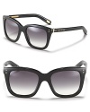 Hip thick frame wayfarers with grey gradient lenses from Marc Jacobs.