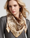 Salvatore Ferragamo Foulard Giaguaro Animal Print Scarf