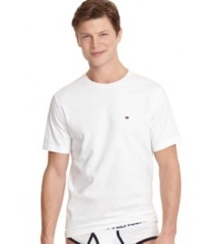 Always keep your cool. This classic tee from Tommy Hilfiger is the best for your drawer of basics. Always keep your cool. This classic tee from Tommy Hilfiger is the best for your drawer of basics.