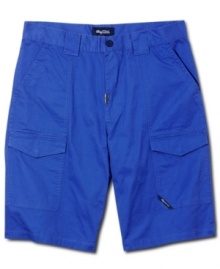 Brighten up your everyday basics with these convenient, cool and comfortable cargo shorts from LRG. Brighten up your everyday basics with these convenient, cool and comfortable cargo shorts from LRG.