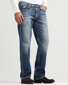 Lucky nails that lived-in look with the 361. This classic fit jean is cleverly weathered to evoke the look and feel of an old favorite. Lucky nails that lived-in look with the 361. This classic fit jean is cleverly weathered to evoke the look and feel of an old favorite.