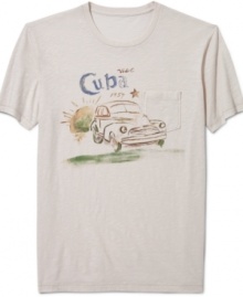 Havana, here you come. Get ready to indulge in some R&R with this casual tee from Lucky Brand Jeans. Havana, here you come. Get ready to indulge in some R&R with this casual tee from Lucky Brand Jeans.