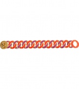 Perfect for adding a pop of color to your outfit, Marc by Marc Jacobs enameled chain bracelet is a fun choice, equally cool worn alone or stacked up with other bangles - Logo turnlock closure, red/violet enameled chain - Wear with a chunky pullover with the sleeves pushed up, or with colorful print dresses and just as bright accessories
