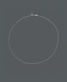 A simple and timeless classic, this Singapore chain is crafted in 14k white gold and is adjustable. Approximate length: 16-20 inches. A simple and timeless classic, this Singapore chain is crafted in 14k white gold and is adjustable. Approximate length: 16-20 inches.