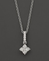 Diamond pendant set in 14K. white gold.