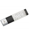 Make perfect memories. Swarovski's USB crystalline memory stick features silver-tone metal details with anthracite-colored crystals, and is delivered in a blue velvet pouch. Approximate size: 2-3/4 x 11/16 x 5/16 inches. Memory: 4GB.