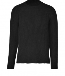 Elegant, streamlined staples anchor any wardrobe, and this black pullover from Marc Jacobs proves a ready addition to any closet - Crafted from a sumptuously soft, pure alpaca knit - Slim cut fits close to the body - Classic crew neck and subtle, all-over rib trim - Seamlessly transitions from work to weekend and pairs perfectly with jeans, chinos, cords or dress trousers Elegant, streamlined staples anchor any wardrobe, and this black pullover from Marc Jacobs proves a ready addition to any closet - Crafted from a sumptuously soft, pure alpaca knit - Slim cut fits close to the body - Classic crew neck and subtle, all-over rib trim - Seamlessly transitions from work to weekend and pairs perfectly with jeans, chinos, cords or dress trousers