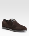 Casualwear lace-up in a rich suede design.Suede upperPadded insoleRubber soleMade in Italy