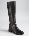 Long and lean, Enzo Angiolini's Sporty boots are a style stand out in smooth leather and an extra-tall silhouette.